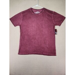 Fission Shirt Mens Large L Red Stretch Cotton Blend Pullover Crew Neck NWT 15